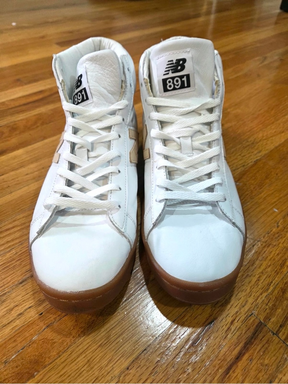 New Balance x J.Crew 891 High-Top Leather Sneakers